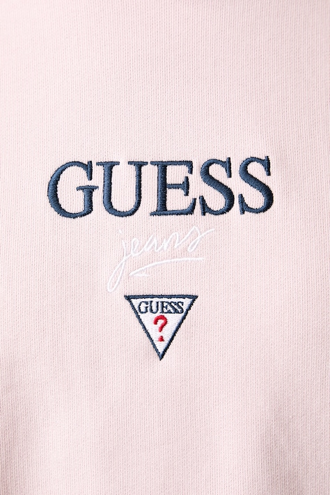 Guess Jeans кофта з капюшоном жіноча бавовняна — SS26-BLD0C2, рожевий — фото 5