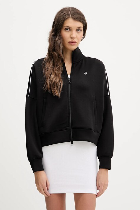 Guess Jeans bluza damska kolor czarny gładka W6RQ10 KD122