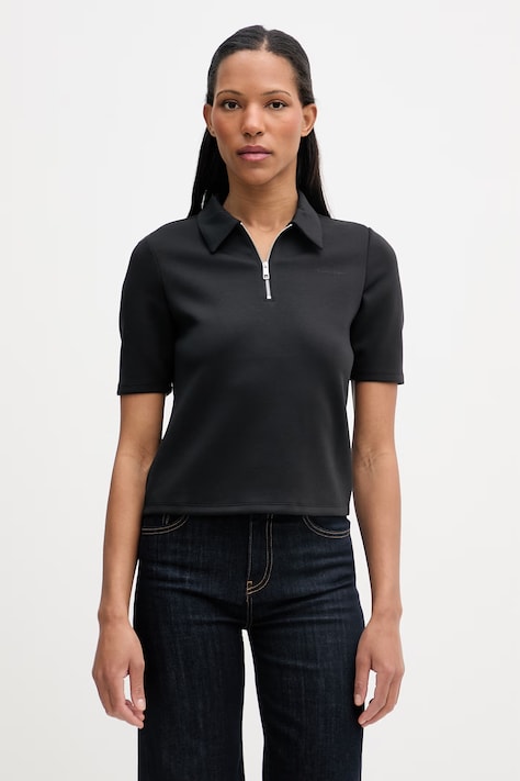 Calvin Klein polo tričko dámske čierne LV044F205G