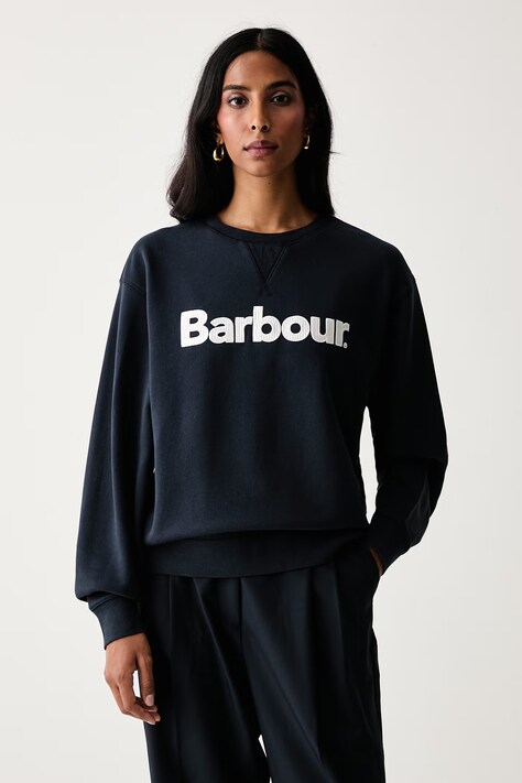 Barbour Bluza damska bawełniana Hartland granatowa LOL0672
