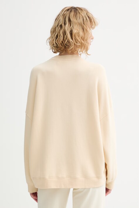 American Vintage bluza damska kolor beżowy gładka ATU03D