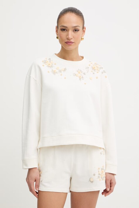 Twinset bluza damska bawełniana beżowa 261TP202A