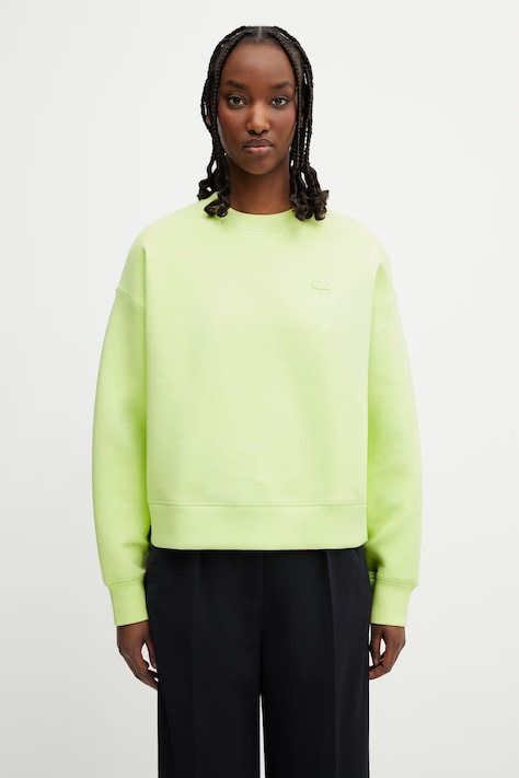 Lacoste кофта для женщин с хлопком зелёная SF0046