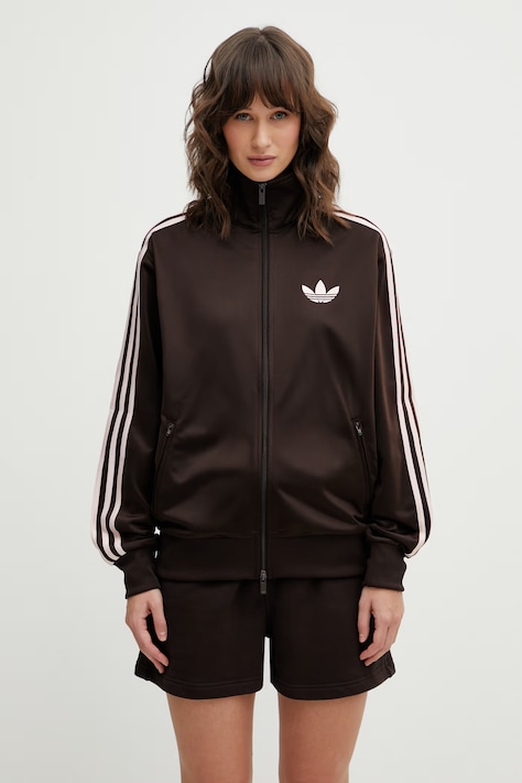 adidas Originals bluza damska kolor brązowy z aplikacją KD1331