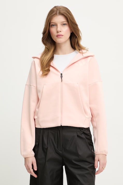 adidas hanorac cu fermoar și glugă pentru femei x Z.N.E portocaliu KE4750