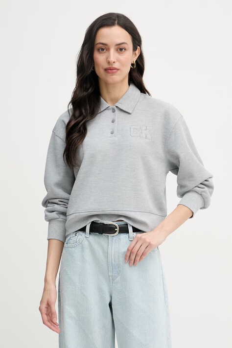 Calvin Klein Jeans mikina dámska sivá LV047F237G