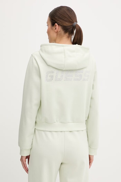 Guess жіноча кофта на застібці SILVY — SS26-BLD0GO, зелений — фото 3