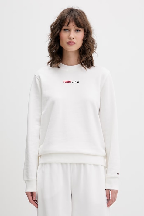 Tommy Jeans bluza damska bawełniana biała DW0DW22362