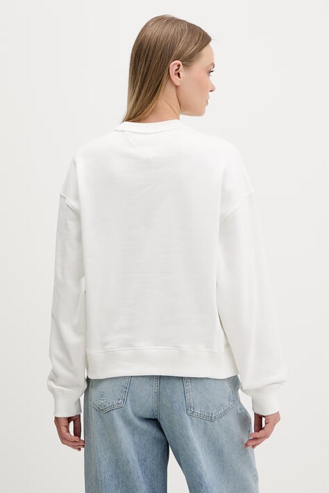 Tommy Jeans bluza damska bawełniana biała DW0DW22742