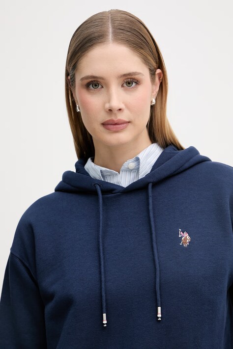 U.S. Polo Assn. bluza z kapturem damska DHM granatowa WUP2279