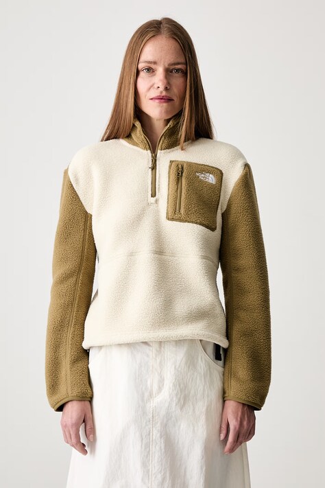The North Face Yumiori felpa in pile da donna beige NF0A8E89PHB1