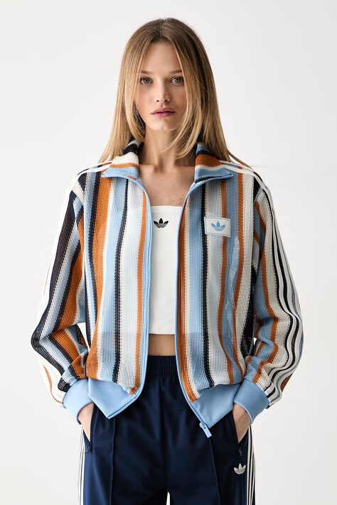 adidas Originals bluza rozpinana damska niebieska KX9473