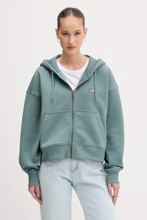 Dickies суичър с цип и качулка дамски тюркоазен DK0A4Y1ZL371