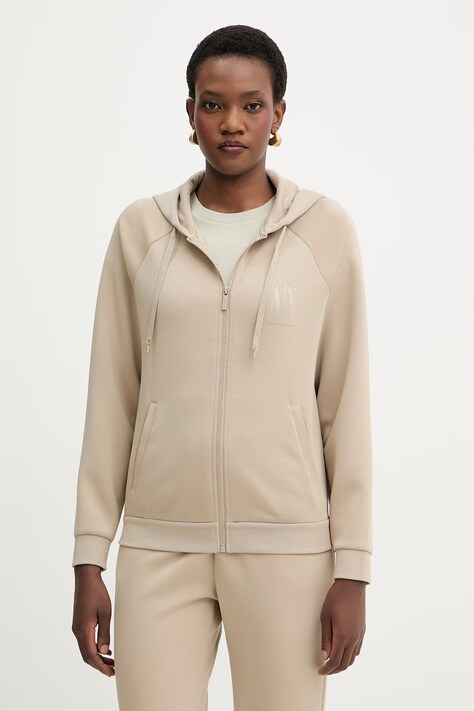 Armani Exchange mikina dámska s viskózou béžová XW002814 AF13397