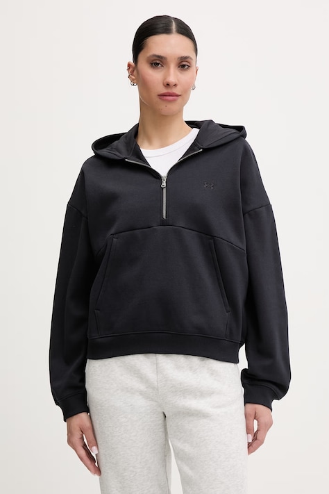 Under Armour μπλούζα με κουκούλα Γυναικεία Icon Fleece μαύρη 6012843