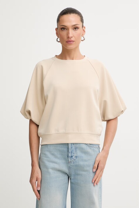 BOSS Orange bluza damska C Etami beżowa 50556383