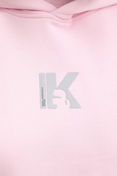 Karl Lagerfeld Jeans кофта з капюшоном жіноча бавовняна — SS26-BLD0M0, рожевий — фото 5
