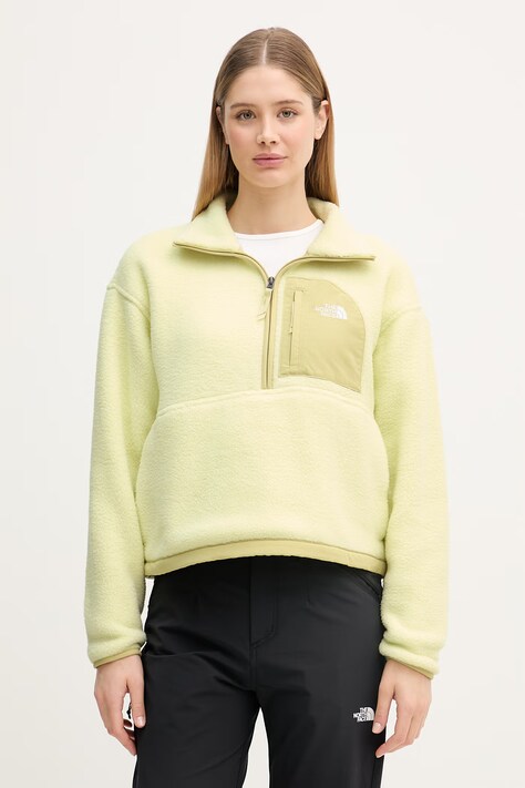 The North Face bluza sportowa damska polarowa Yumiori Off zielona NF0A8EV0GM41
