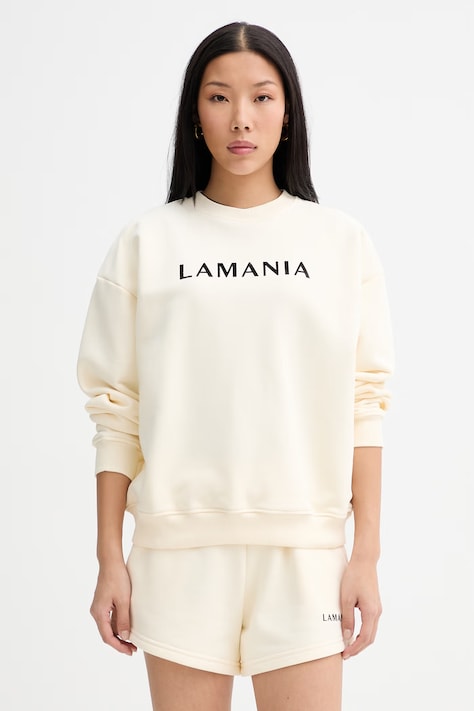 La Mania hanorac pentru femei, cu bumbac FLINT bej FLINT