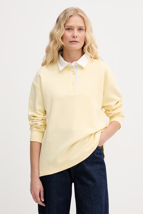 Gant bluza damska bawełniana żółta 4201436