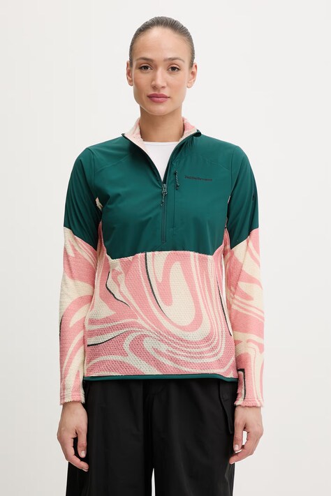 Peak Performance bluza sportowa damska polarowa Freelight Alpha zielona G81129