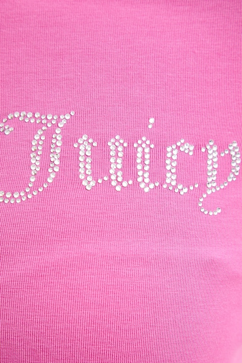 Juicy Couture bluza rozpinana damska z bawełną OOLA HOODIE różowa JCWAS126306