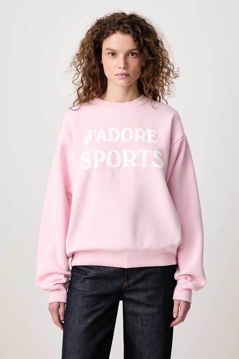 Sporty & Rich Jadore bluza bawełniana damska różowa ST09873702P144