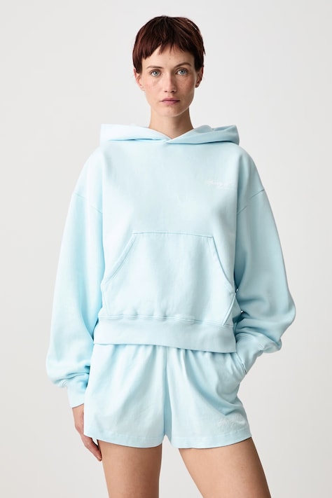 Sporty & Rich International bluza z kapturem bawełniana damska różowa ST09574264P145