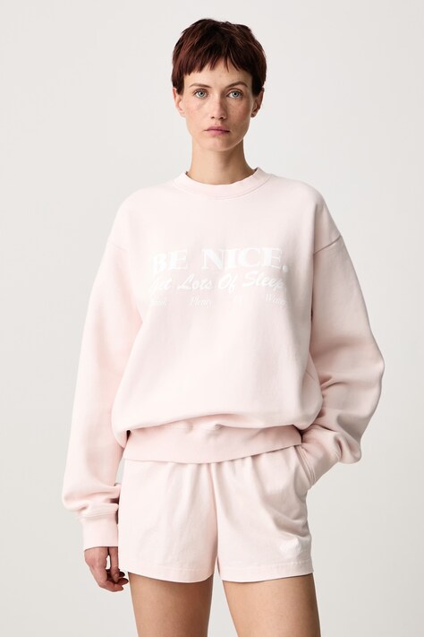 Sporty & Rich Be Nice bluza bawełniana damska różowa ST09874003P145