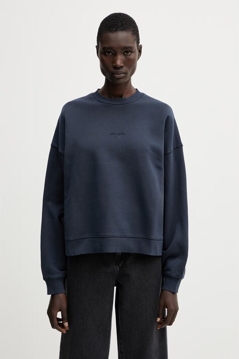 Carhartt WIP W' Benton Sweat bluza bawełniana damska granatowa I034511.3IWGD