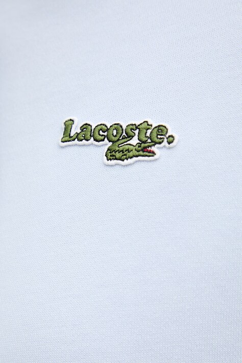 Lacoste кофта з капюшоном жіноча з бавовною — SS26-BLD0R7, блакитний — фото 5