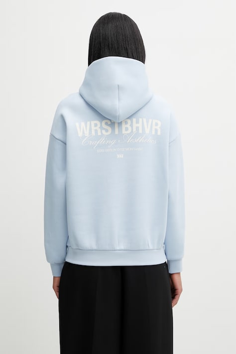 WRSTBHVR Studio V13 bluza z kapturem damska niebieska U2026TT.3439