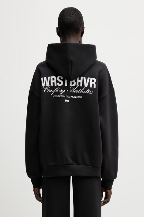WRSTBHVR Studio V13 bluza z kapturem damska czarna U2026TT.3439