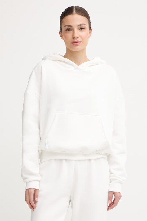 JOYINME bluza z kapturem damska Bare biała bluza.bare