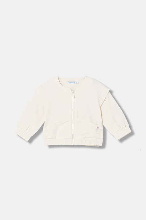 Dětská mikina Mayoral bílá barva, hladká, 1491