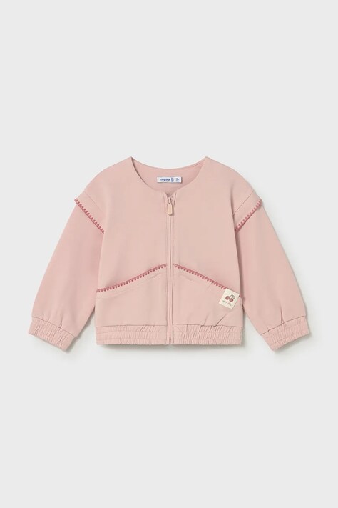 Mayoral bluza dziecięca kolor różowy gładka 1491