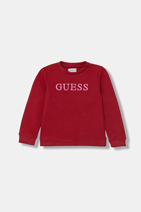 Guess bluza dziecięca kolor czerwony z aplikacją K6RQ00 KAD74