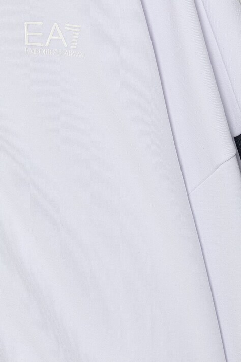EA7 Emporio Armani кофта, яка розстібається дитяча — SS26-BLG01K, білий — фото 3