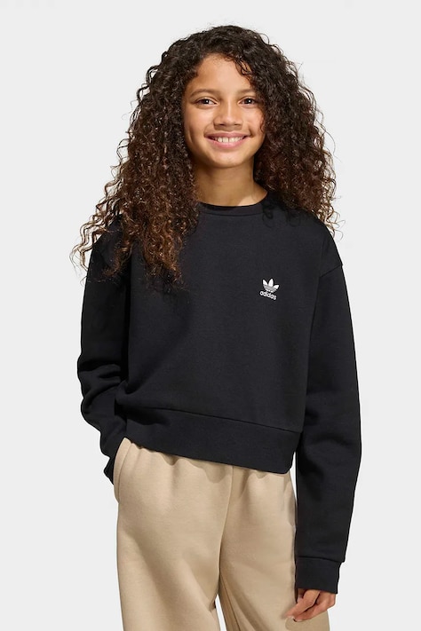 adidas Originals bluza dziecięca kolor czarny gładka KE2380