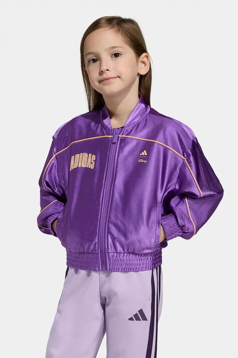 adidas bluza dziecięca kolor fioletowy z nadrukiem JZ3566