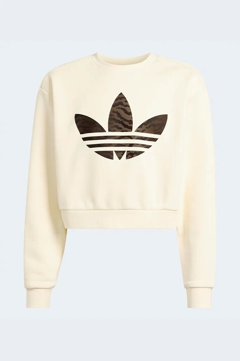 adidas Originals bluza dziecięca kolor beżowy z nadrukiem KD3258