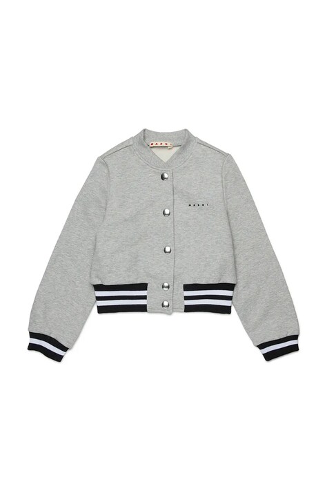 Marni bluza dziecięca bawełniana MS332F SWEAT-SHIRT szara M01681