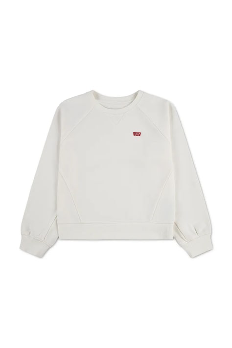Levi's bluza dziecięca z bawełną MEET AND GREET CREW biała 4EP542