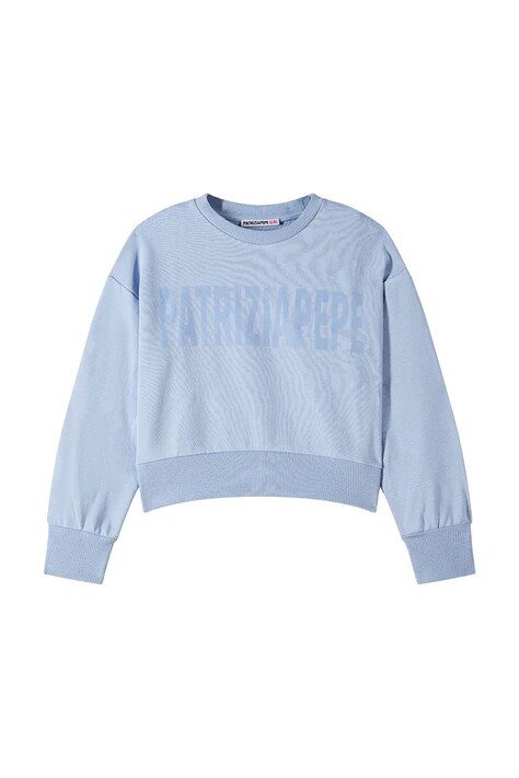 Patrizia Pepe bluza dziecięca bawełniana J409 niebieska 7M0973