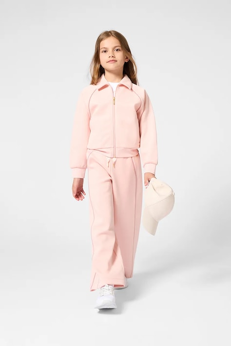 Παιδική μπλούζα BOSS χρώμα: ροζ, J53019