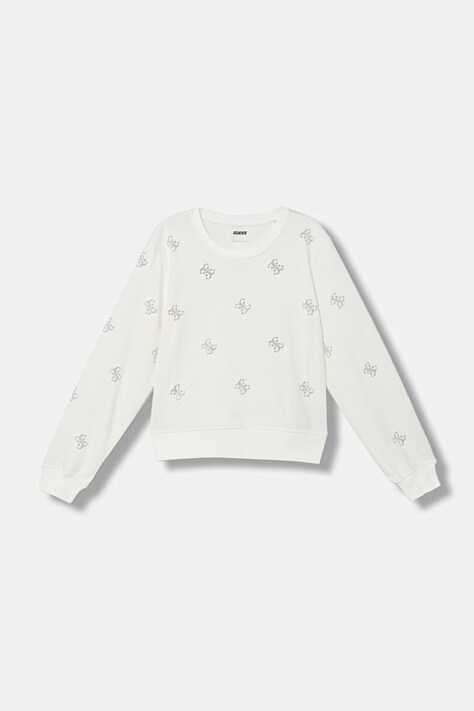 Guess bluza dziecięca z bawełną biała J6GQ06 KF712