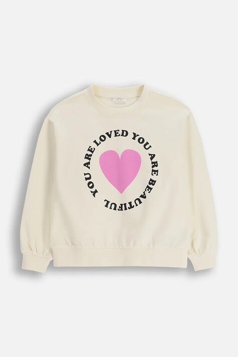 Coccodrillo felpa in cotone bambino/a colore bianco EVERYDAY GIRL