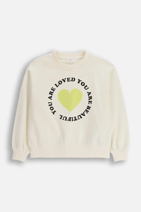 Coccodrillo bluza bawełniana dziecięca kolor biały z nadrukiem EVERYDAY GIRL