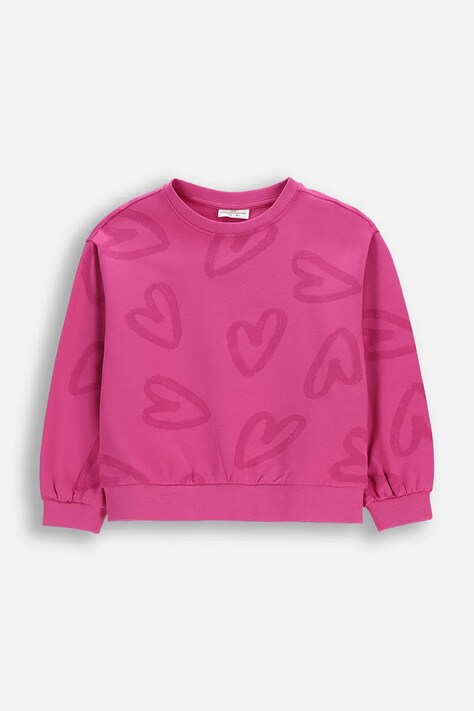 Coccodrillo bluza dziecięca kolor różowy wzorzysta REBEL SKATER GIRL KIDS