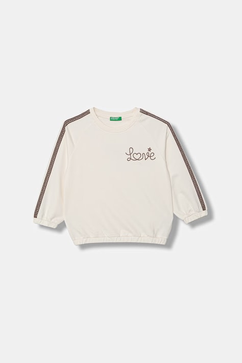 United Colors of Benetton bluza dziecięca bawełniana beżowa 3F9VG10M2